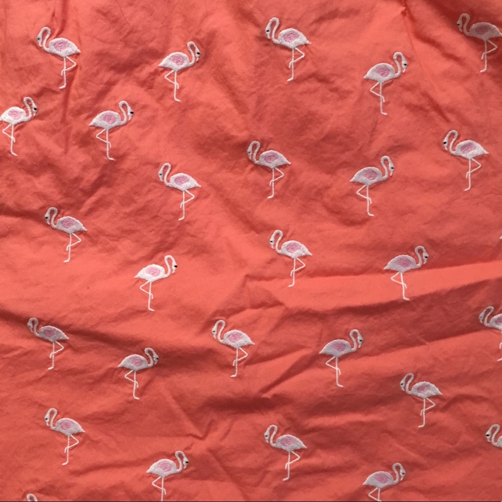 SUPER CUTE TALBOTS FLAMINGO SKIRT SIZE 4 - Picture 7 of 8